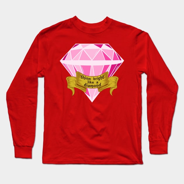 Diamonds Long Sleeve T-Shirt by rachybattlebot